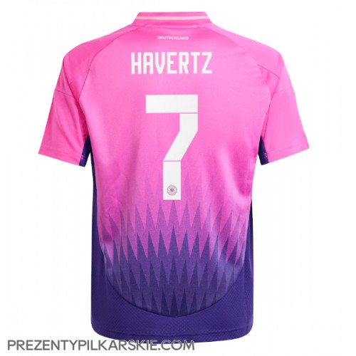 Stroje piłkarskie Niemcy Kai Havertz #7 Koszulka Wyjazdowej ME 2024 Krótki Rękaw